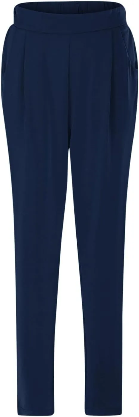 Pants for Women Elastic High Waisted Pants Casual Loose Fitting Long Trousers with Pockets Lounge Pants Women
