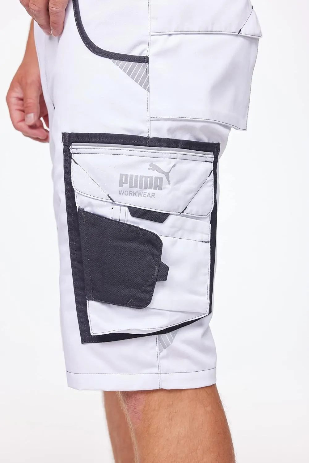 PUMA Workwear Shorts Men - Precision X - Outdoor Multi-Pocket Cargo Shorts - Lightweight, Durable and Reinforced Mens Shorts