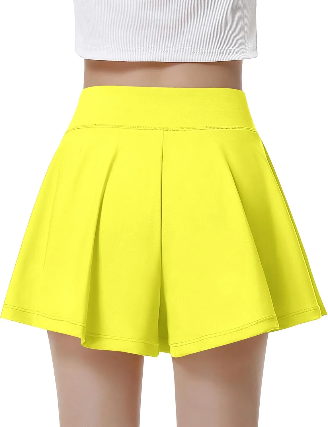 QooNoo Girls Athletic Shorts Flowy Running Shorts with Pockets V Crossover 2 in 1 Girls Tennis Shorts Butterfly Skorts