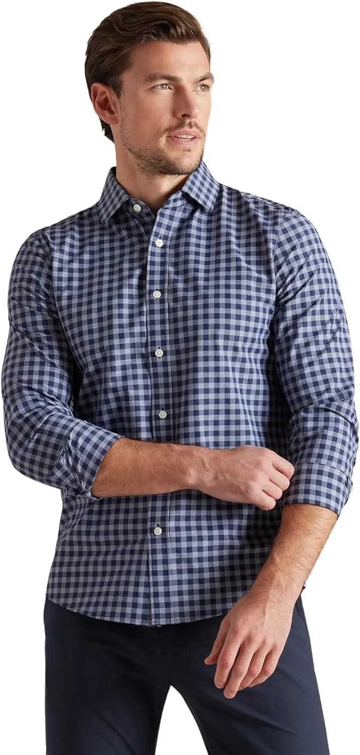 Rhone Men's State of Mind Shirt, Slim Fit Button Down Shirt, Performance Fabric, Anti Odor