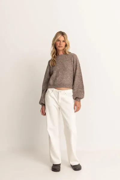 RHYTHM WOMENS QUINN KNIT JUMPER - OATMEAL