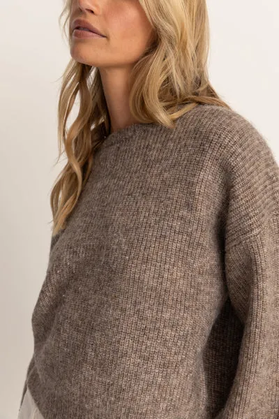 RHYTHM WOMENS QUINN KNIT JUMPER - OATMEAL