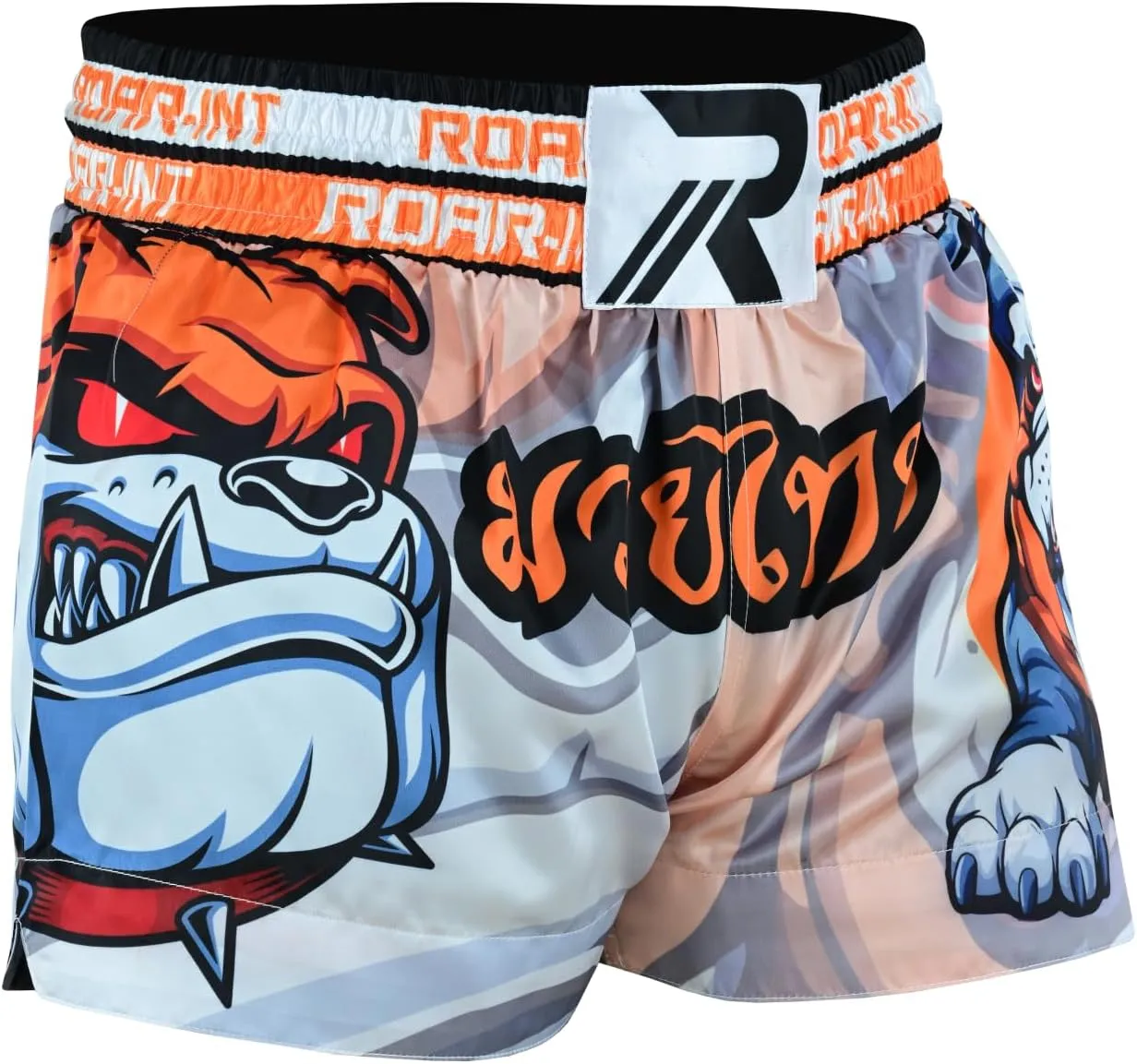 ROAR-INT Kid's Muay Thai Shorts Martial Arts MMA Kickboxing Shorts for Boys Girls Boxing Trunks Shorts