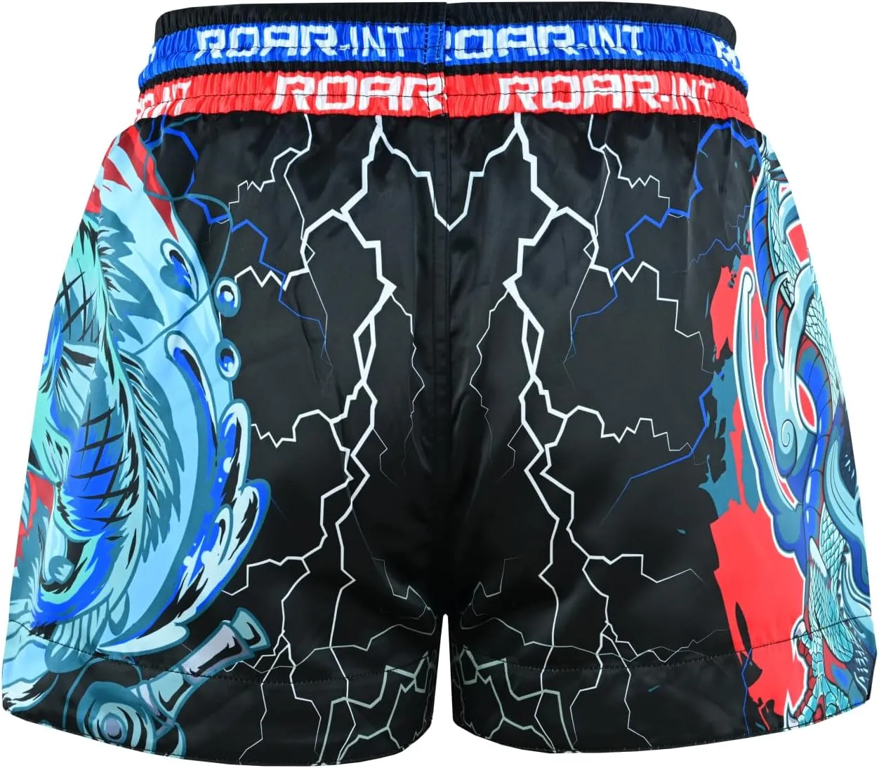 ROAR-INT Kid's Muay Thai Shorts Martial Arts MMA Kickboxing Shorts for Boys Girls Boxing Trunks Shorts