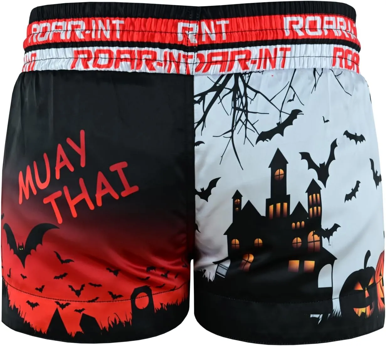 ROAR-INT Kid's Muay Thai Shorts Martial Arts MMA Kickboxing Shorts for Boys Girls Boxing Trunks Shorts
