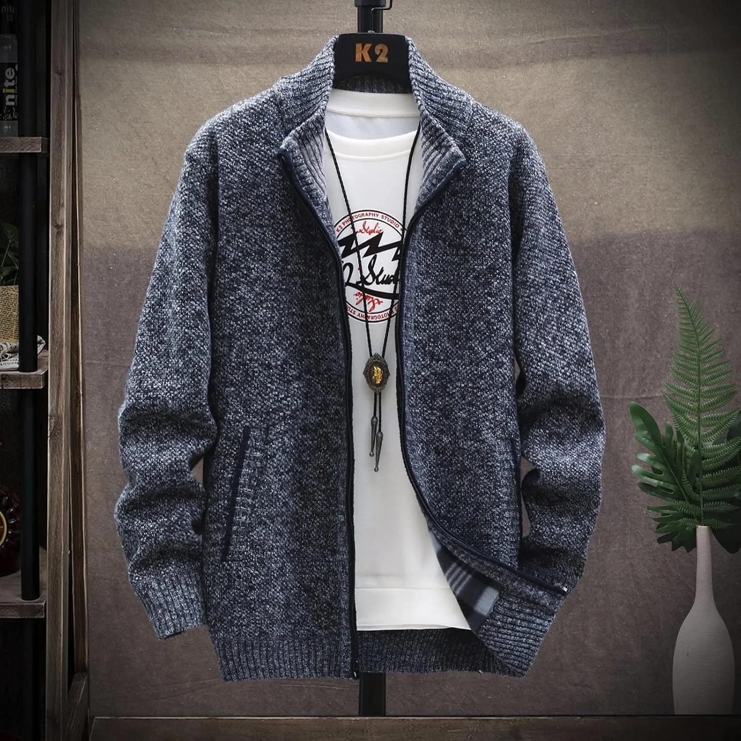 RTRDE Men's Casual Jackets Lightweight Casual Bomber Jacket Varsity Coat Slim Fit Jackets For Men, XL-4XL
