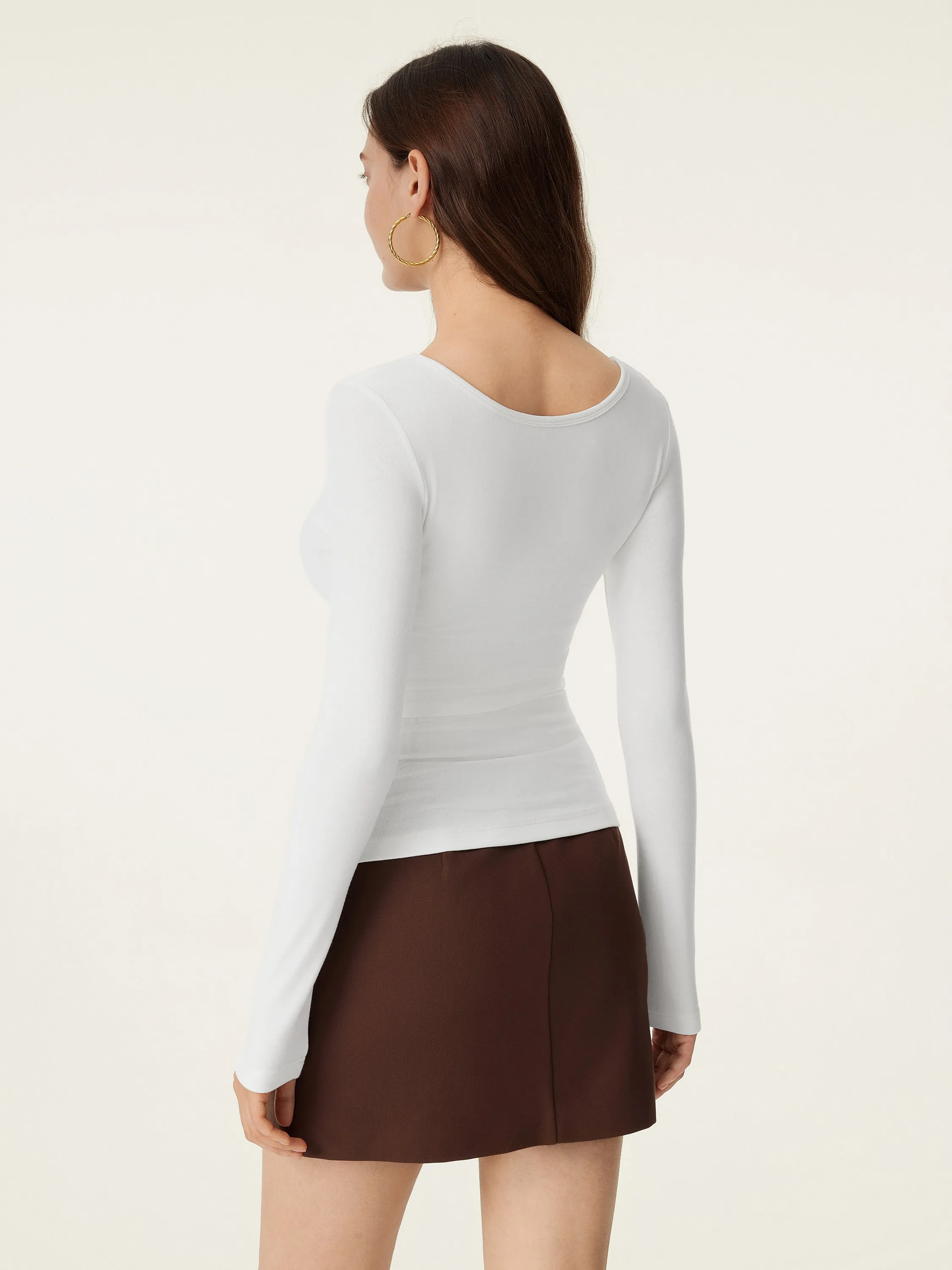 Scoop Neck Long Sleeve New Airy Brami