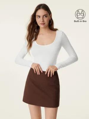 Scoop Neck Long Sleeve New Airy Brami