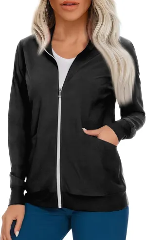 Scrub Jackets for Woman Printed Nurse Jackets for Women Scrub Jackets for Women Zip Up Nursing Jackets for Nurses