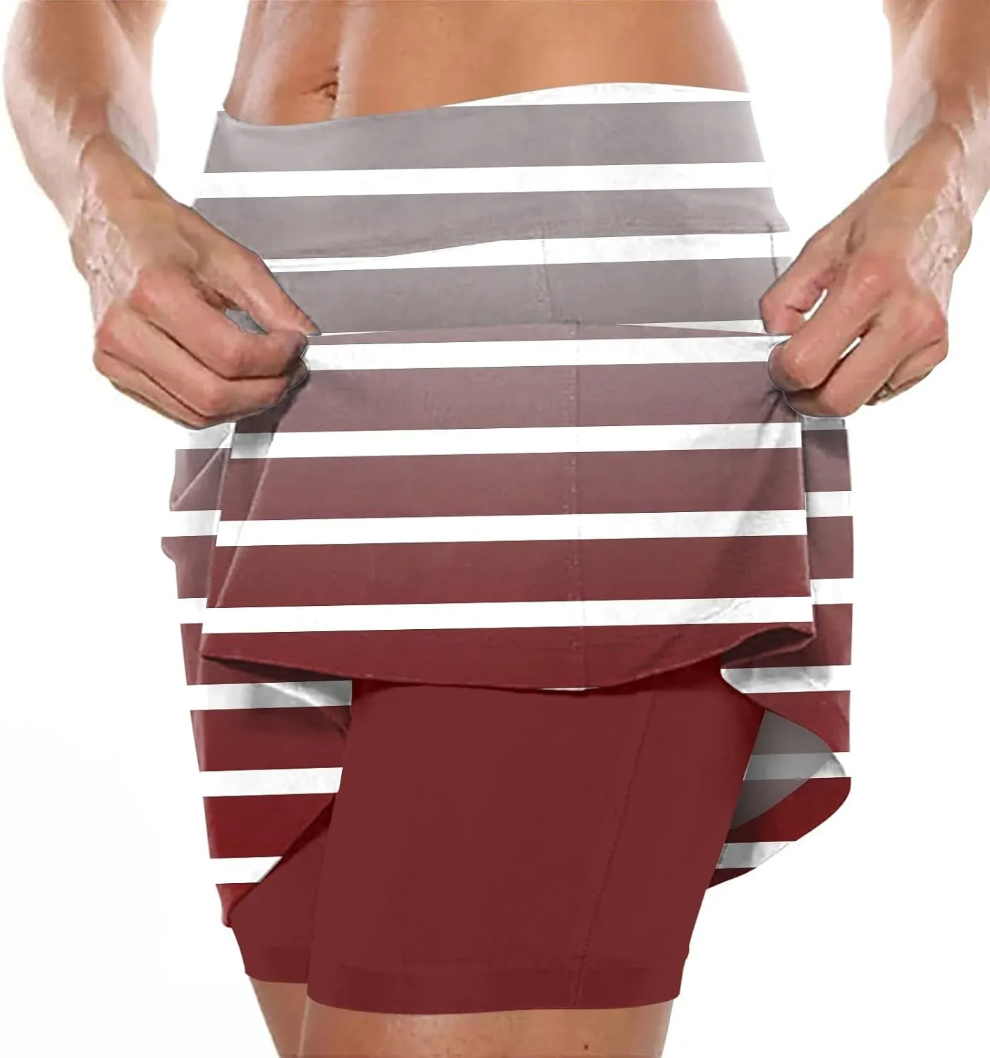 Skorts for Woman 2025 Summer with Pockets Casual Soft Breathable Tennis Golf Skirts Plus Size Pants Running Outfits