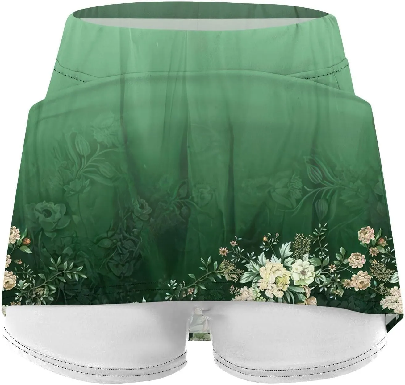Skorts for Women Dressy Casual with Pockets Floral Print Plus Size Athletic Yoga Shorts Mini Tennis Skirt 2025