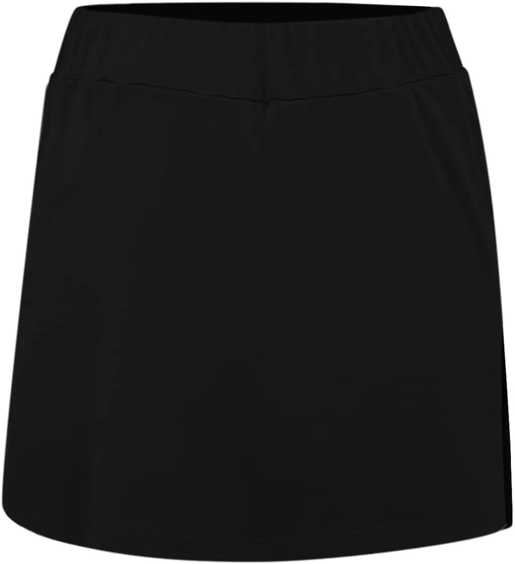 Skorts for Women Dressy High Waist Soft Lightweight Casual Tummy Control Skirt Plus Size Tennis Skirt with Pockets