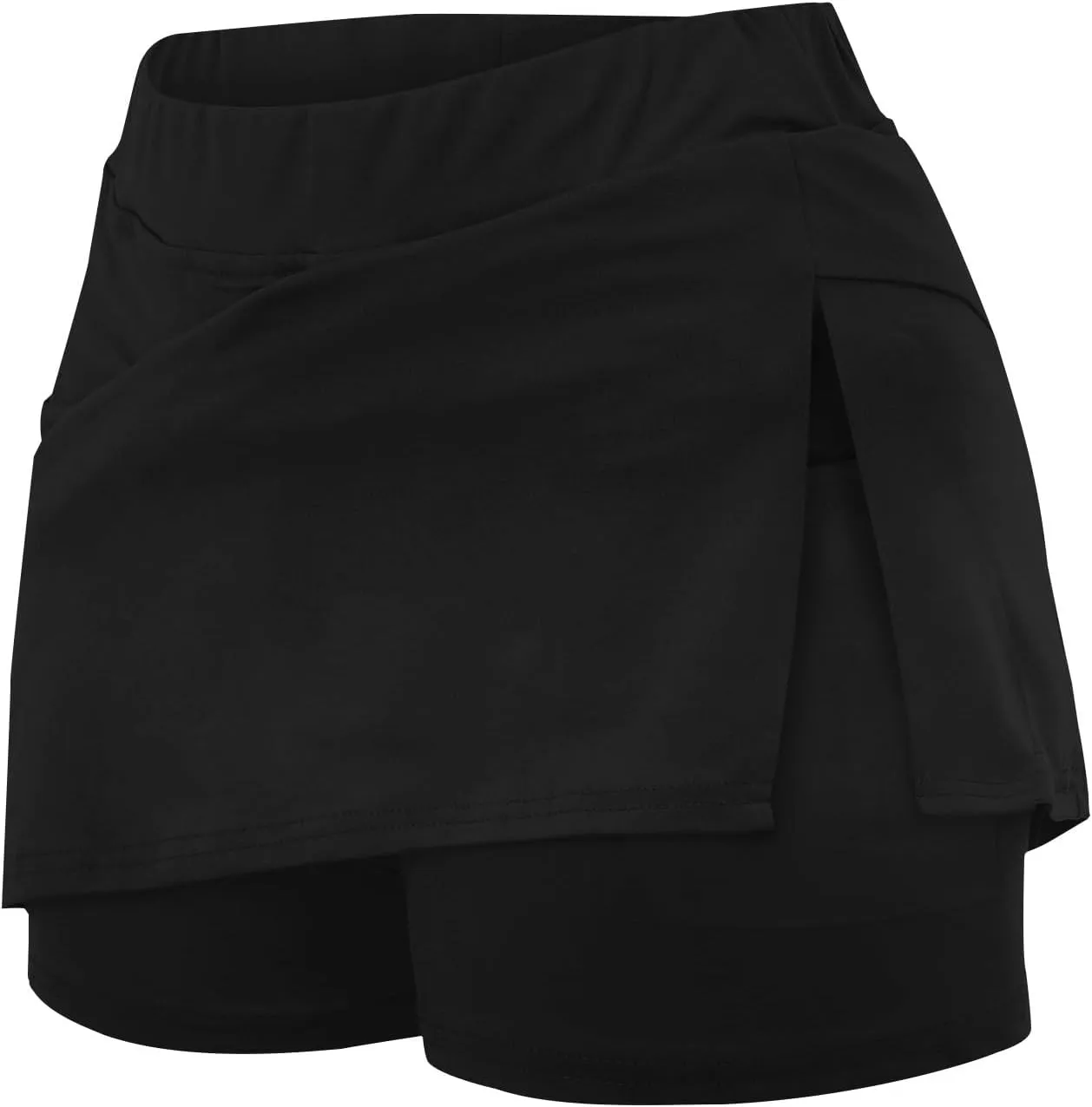 Skorts for Women Dressy High Waist Soft Lightweight Casual Tummy Control Skirt Plus Size Tennis Skirt with Pockets