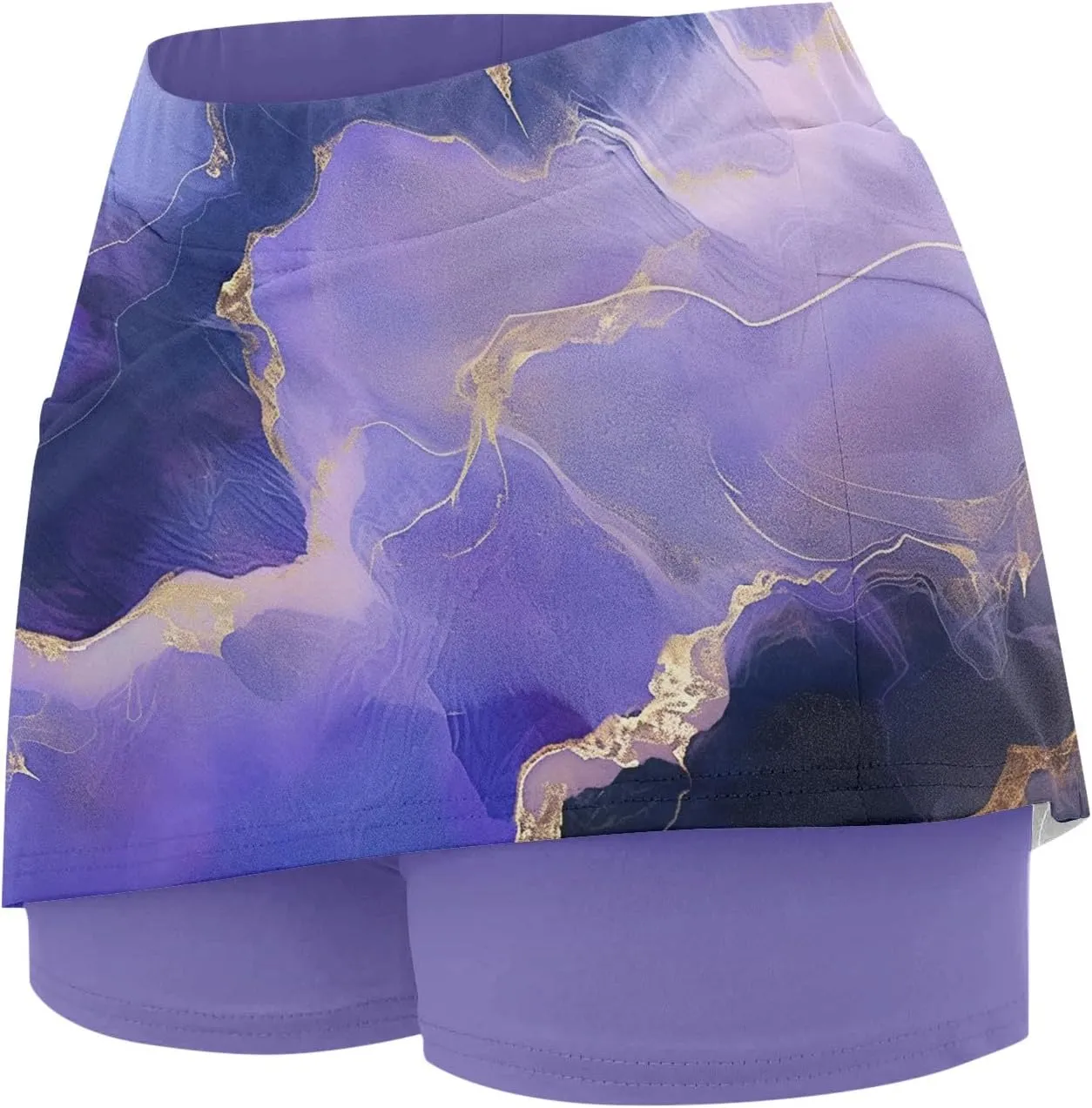Skorts for Women High Waisted Athletic Tennis Skirt Shorts Lightweight Tummy Control Graphic Print 2025 Yoga Skirts