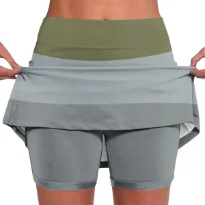 Skorts Skirts for Women Dressy High Waist Tummy Control Skirts Sports Workout Casual Loose Clothes with Pockets