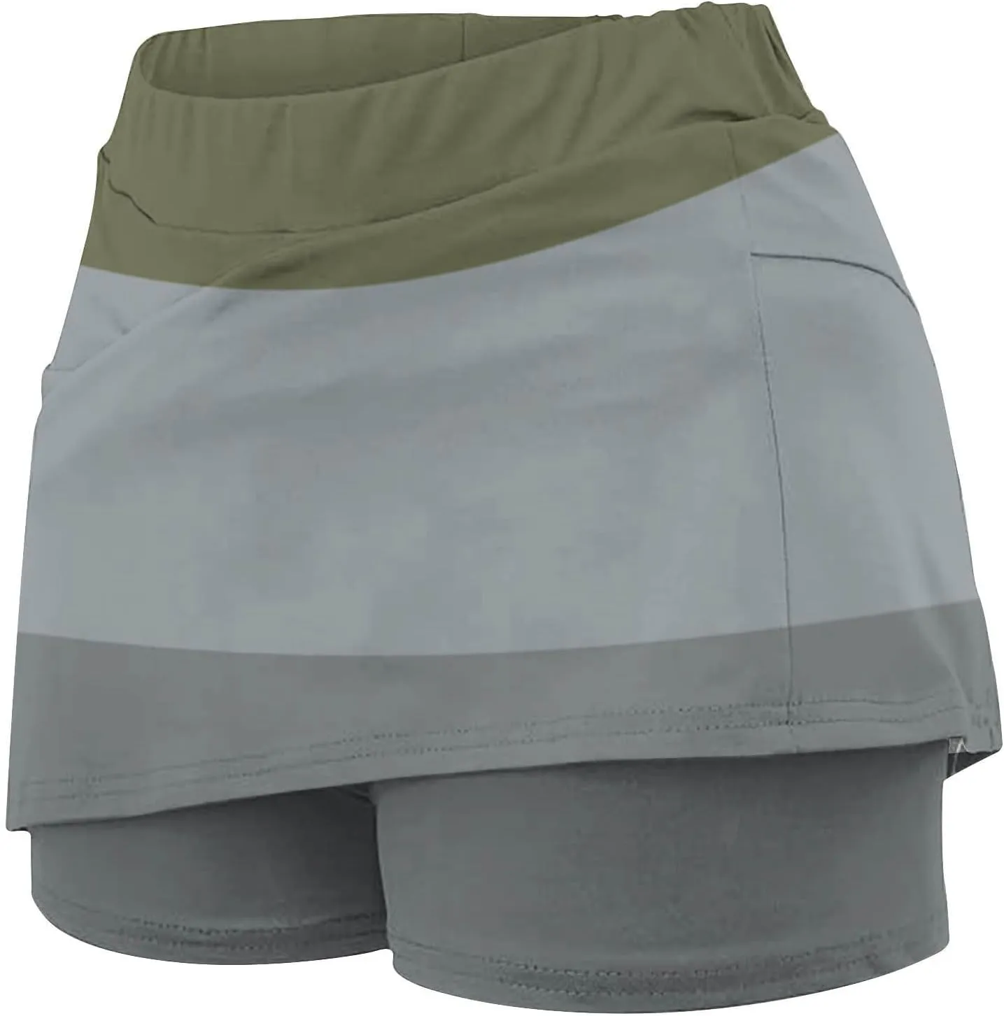 Skorts Skirts for Women Dressy High Waist Tummy Control Skirts Sports Workout Casual Loose Clothes with Pockets