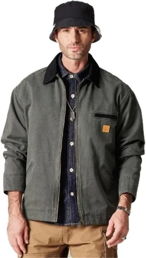 Spring Japanese Workwear Jacket for Men, Men's Denim Jacket