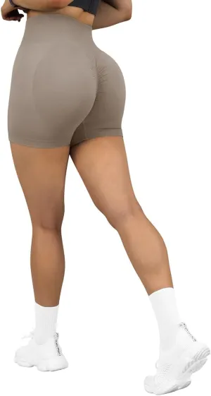 SUUKSESS Women Seamless Booty Shorts Butt Lifting High Waisted Workout Shorts