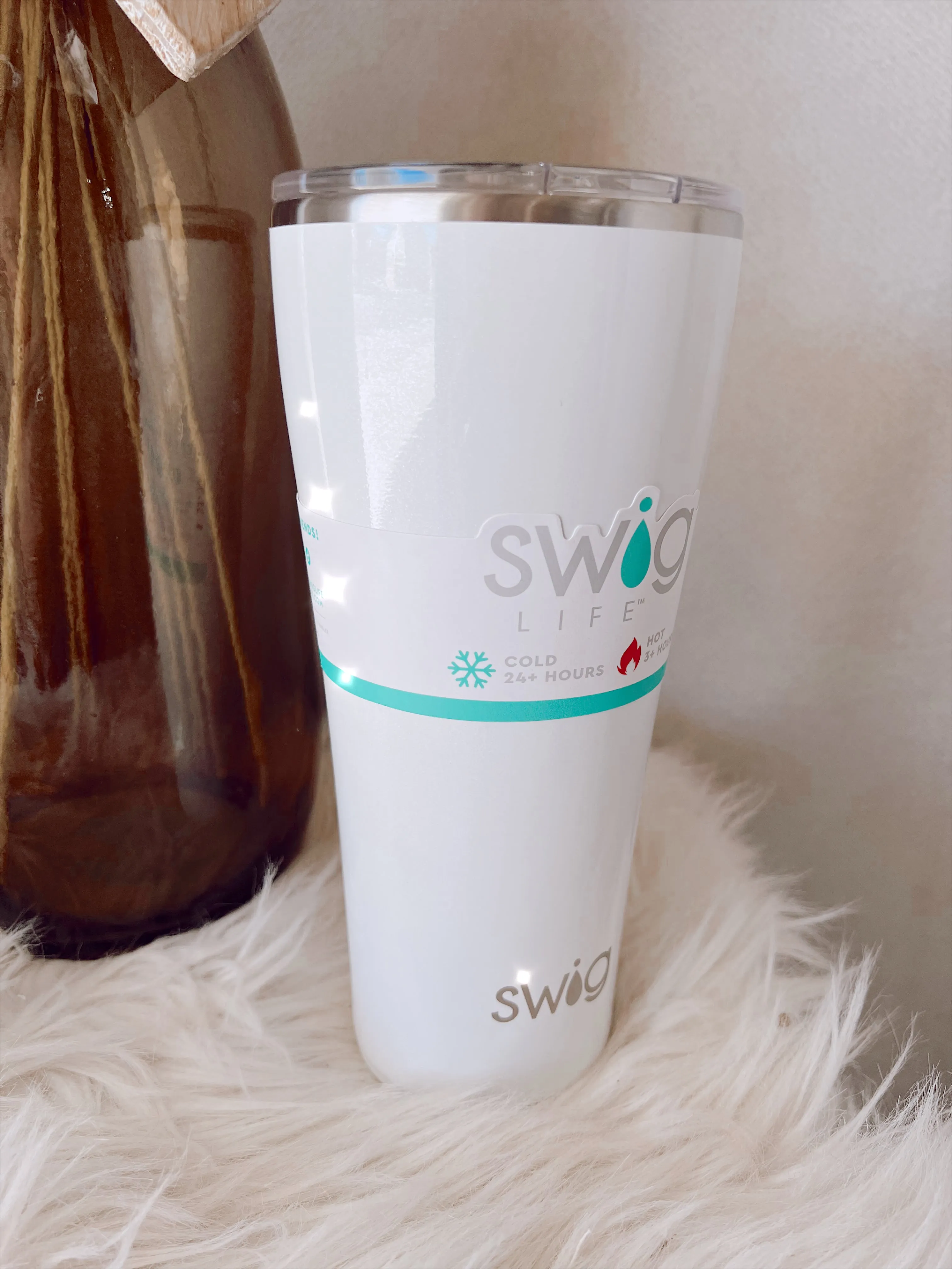 Swig Shimmer White Diamond - 32 oz Tumbler