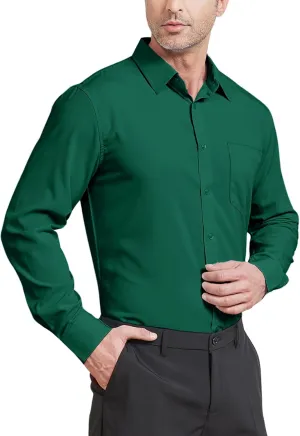 SWISSWELL Dress Shirt for Mens Long Sleeve Casual Button Down Shirts Wrinkle-Free Button Up Shirt