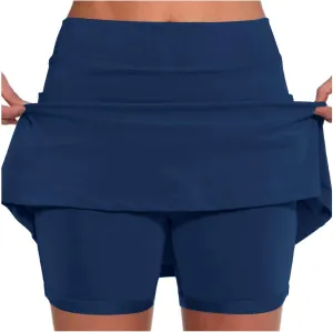 Tennis Skirt for Women with Pockets Yoga Shorts High Waisted Athletic Golf Skorts Running Workout Skirts 2 in 1 S-5XL