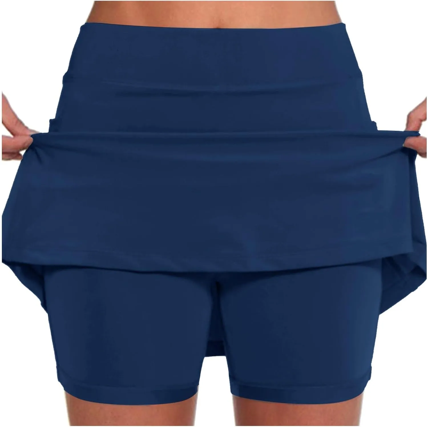 Tennis Skirt for Women with Pockets Yoga Shorts High Waisted Athletic Golf Skorts Running Workout Skirts 2 in 1 S-5XL