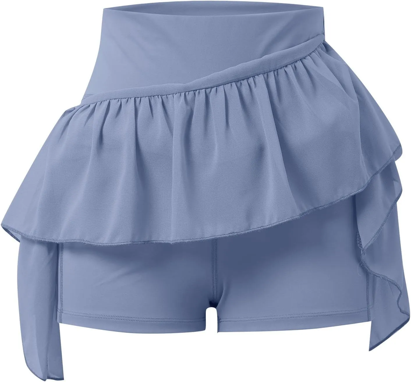 Tennis Skirts for Women with Shorts High Elastic Waist Ruffles Workout Running Skirts with Pocket Sports Athletic Skorts