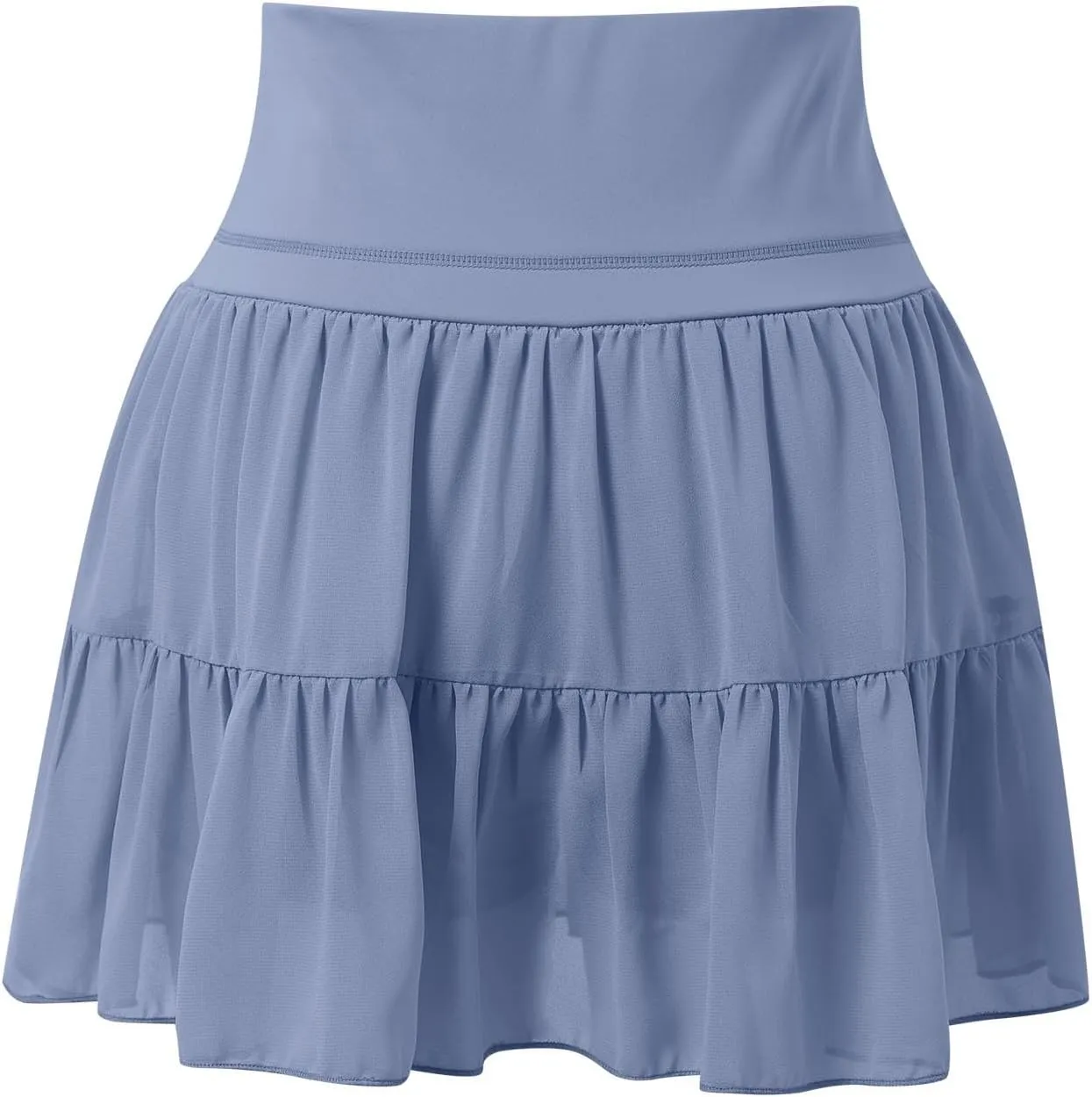 Tennis Skirts for Women with Shorts High Elastic Waist Ruffles Workout Running Skirts with Pocket Sports Athletic Skorts