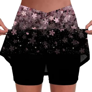 Tennis Skirts for Women with Shorts Tummy Control Athletic Golf Clothes High Waist Work Novelty Loose Plus Size Skort