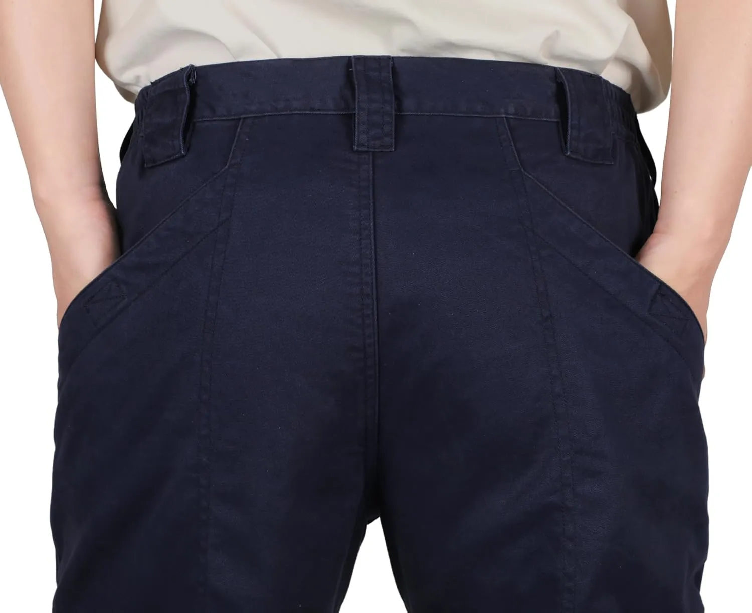 TICOMELA FR Pants for Men Flame Resistant Cargo Pants Lightweight 100% Cotton NFPA2112 7.5oz Elastic Waist Pants