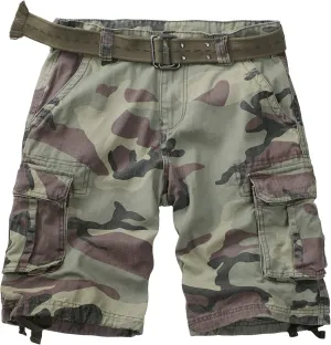 TRGPSG Womens Hiking Shorts, Bermuda Shorts for Women, 7" Inseam Summer Camo Y2K Shorts with Multi-Pocket