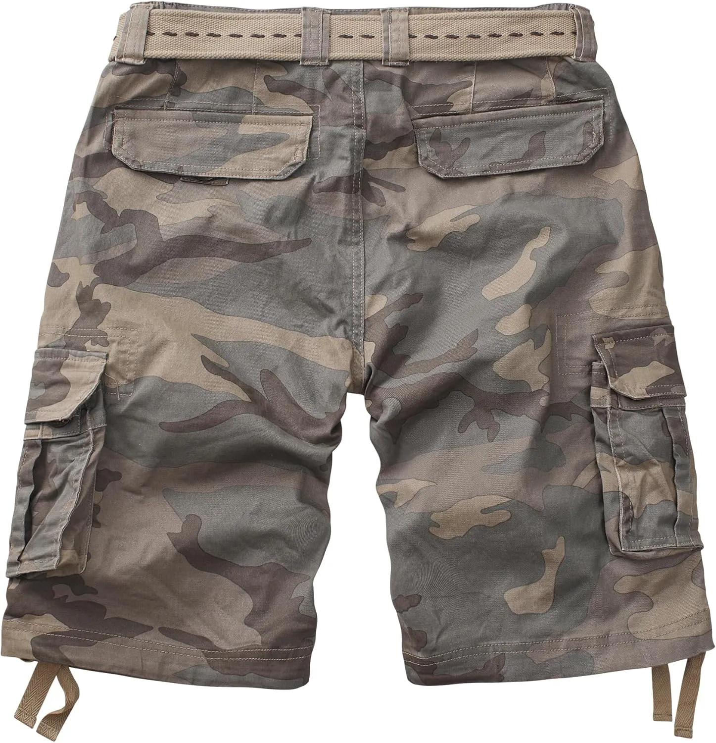 TRGPSG Womens Hiking Shorts, Bermuda Shorts for Women, 7" Inseam Summer Camo Y2K Shorts with Multi-Pocket