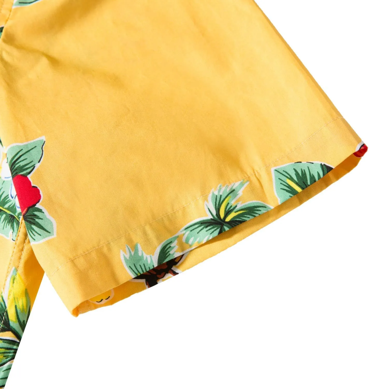 TUNEVUSE Mens Flower/Pineapple/Bird Print Hawaiian Short Sleeve Shirt Casual Button Down Tropical Shirt