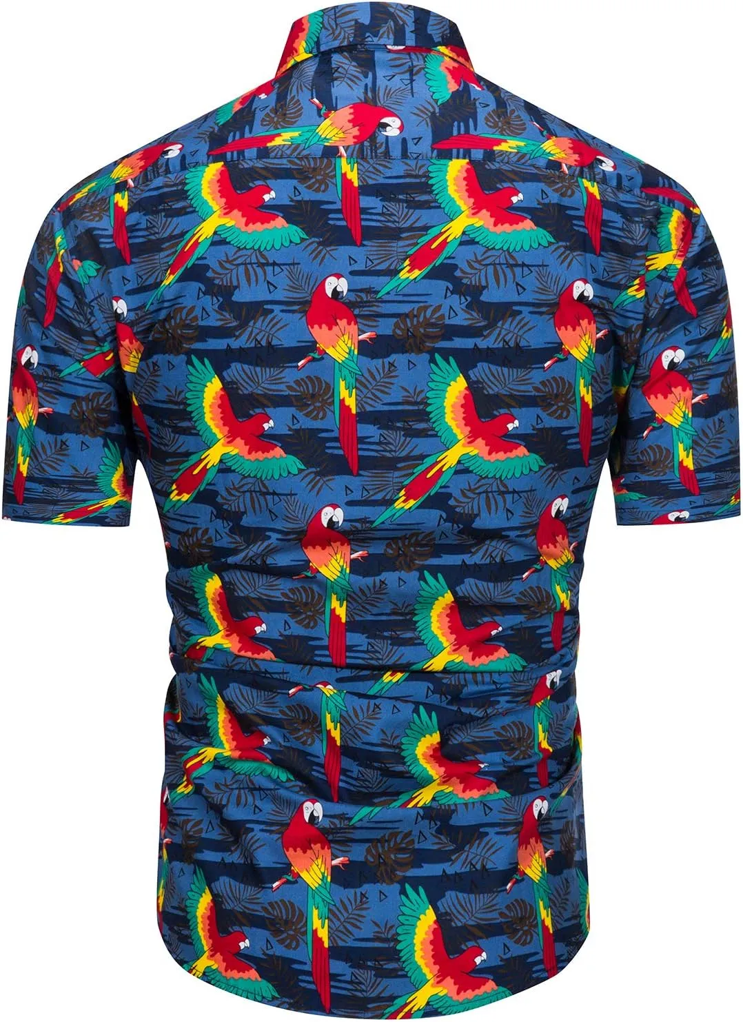 TUNEVUSE Mens Flower/Pineapple/Bird Print Hawaiian Short Sleeve Shirt Casual Button Down Tropical Shirt