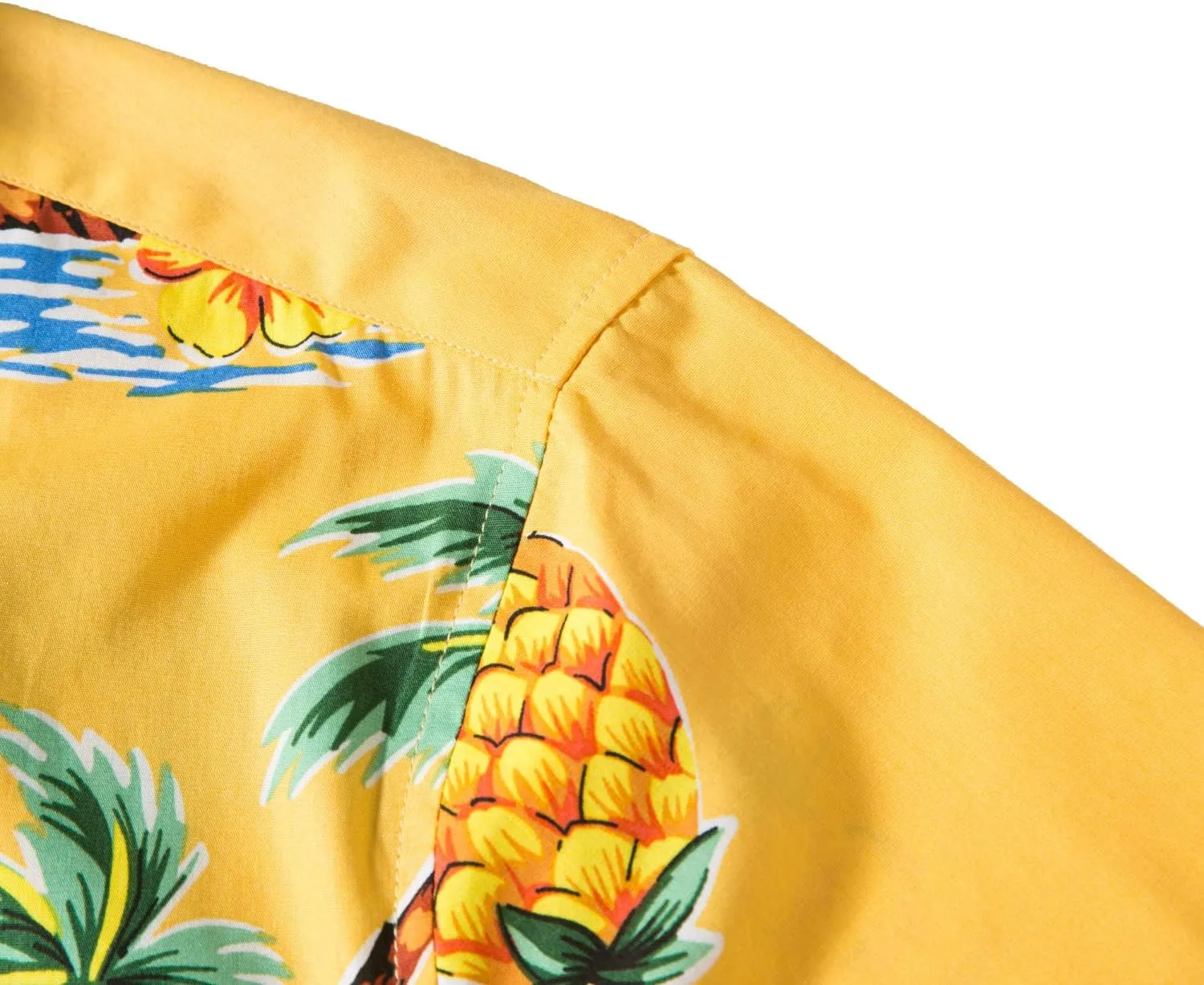 TUNEVUSE Mens Flower/Pineapple/Bird Print Hawaiian Short Sleeve Shirt Casual Button Down Tropical Shirt