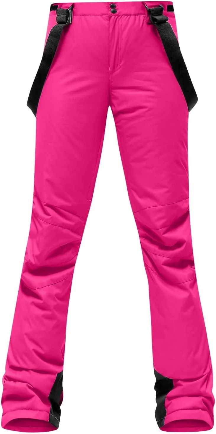 Unisex Adult Snow Pants Snow Bibs Baggy Ski Pants Snowboard Overall Waterproof Insulated Warm Winter Clothes