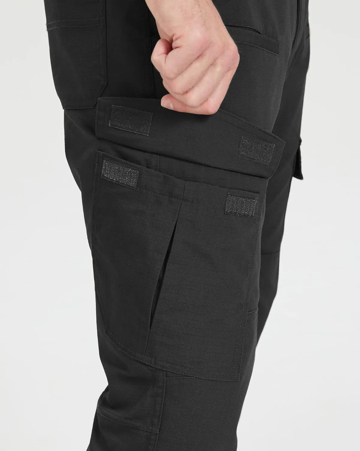 wantdo Men's Work Pants Stretch Flex Utility Cargo Tactical Pants for Men Lightweight Outdoor Hiking Pants