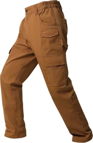 wantdo Men's Work Pants Stretch Flex Utility Cargo Tactical Pants for Men Lightweight Outdoor Hiking Pants