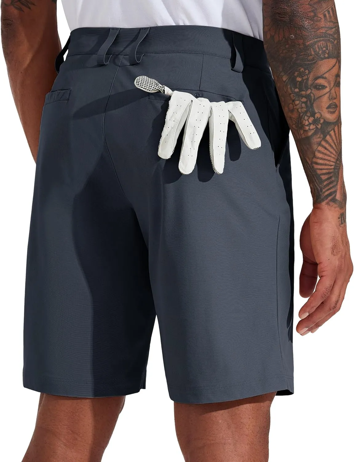 Willit Men's Golf Shorts Stretch Work Dress Shorts Quick Dry Hiking Athletic Casual Shorts with Pockets 10"