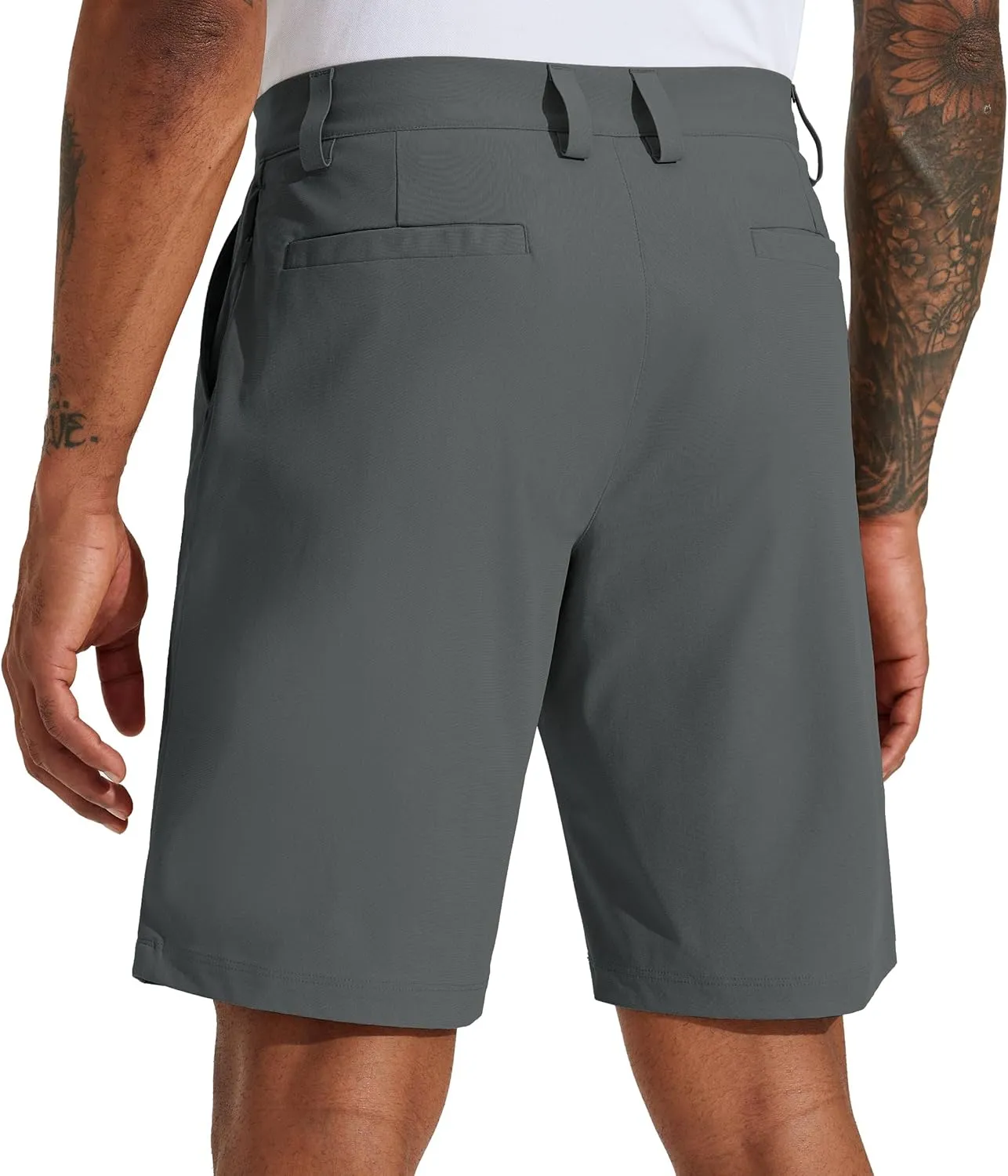 Willit Men's Golf Shorts Stretch Work Dress Shorts Quick Dry Hiking Athletic Casual Shorts with Pockets 10"