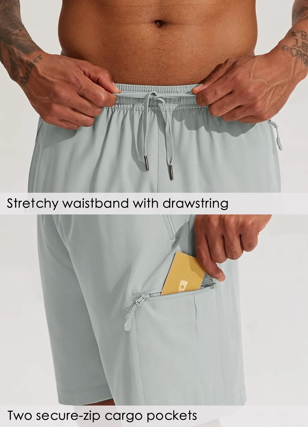 Willit Men's Hiking Cargo Shorts Quick Dry Golf Athletic Shorts 7" Lightweight Summer Shorts with Pockets