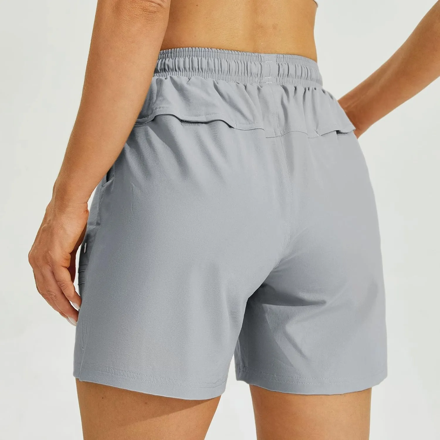 Willit Women's 5" Hiking Shorts Golf Athletic Outdoor Shorts Quick Dry Workout Summer Water Shorts with Pockets