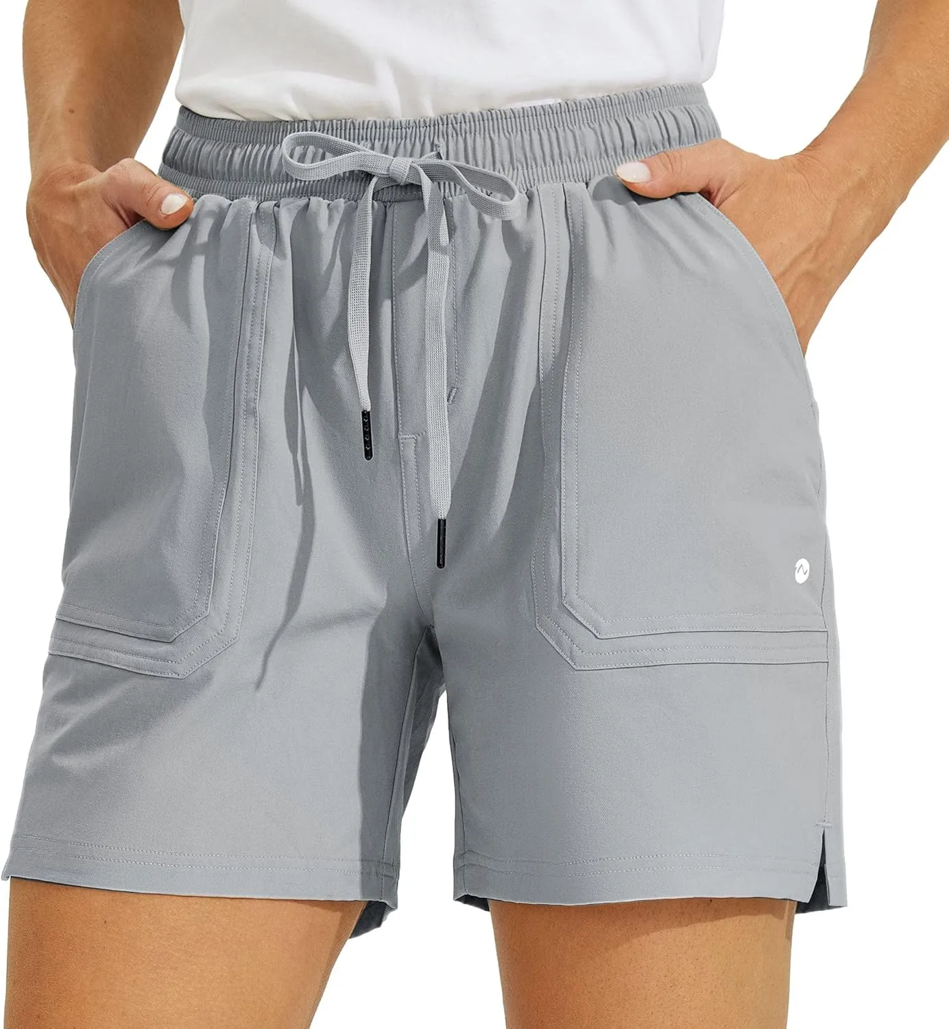 Willit Women's 5" Hiking Shorts Golf Athletic Outdoor Shorts Quick Dry Workout Summer Water Shorts with Pockets