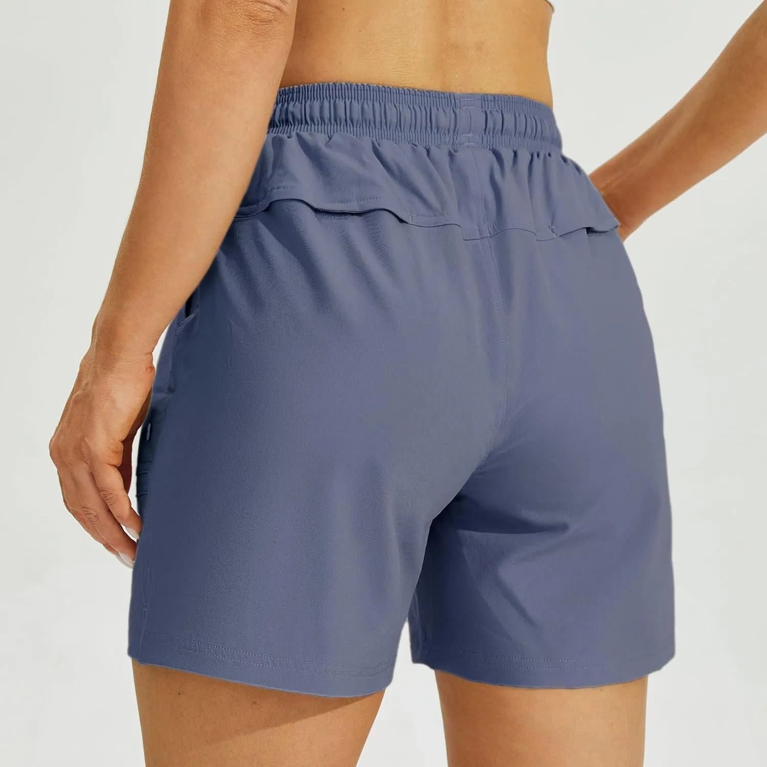 Willit Women's 5" Hiking Shorts Golf Athletic Outdoor Shorts Quick Dry Workout Summer Water Shorts with Pockets