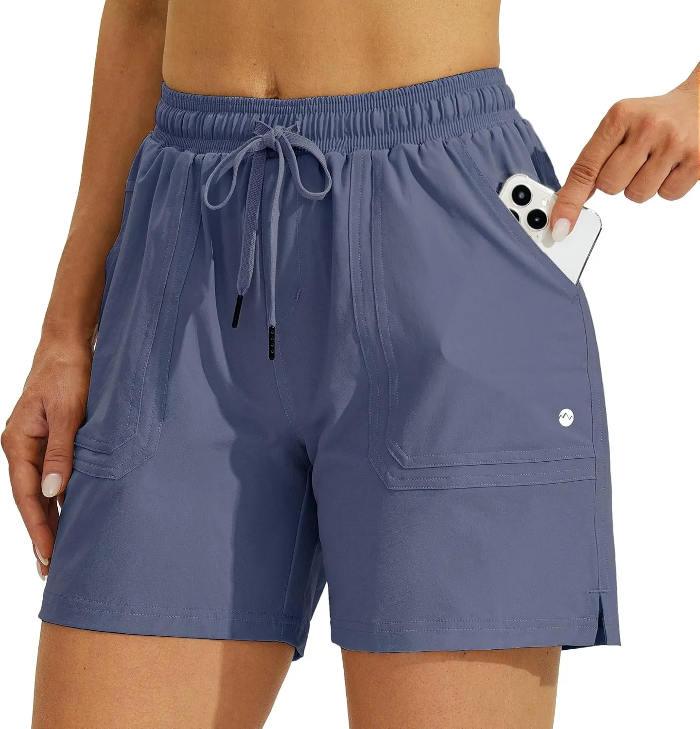 Willit Women's 5" Hiking Shorts Golf Athletic Outdoor Shorts Quick Dry Workout Summer Water Shorts with Pockets