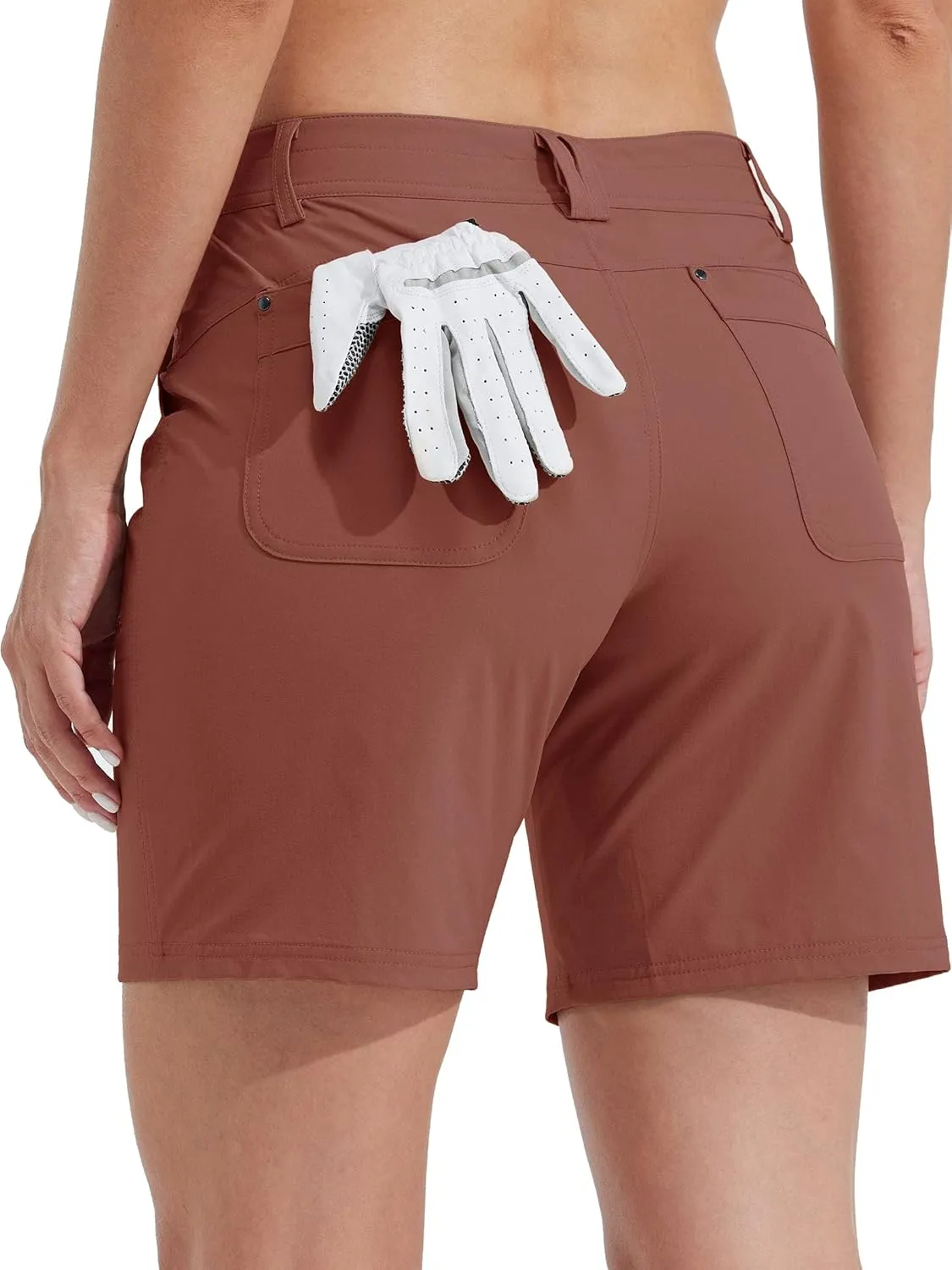 Willit Women's Golf Hiking Shorts 7" Quick Dry Athletic Shorts Casual Summer Shorts with Pockets Water Resistant
