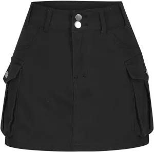 Women Denim Cargo Skirt High Waist Button Bodycon Mini Skirts Sexy Y2K Flap Pockets Skirts Summer Jeans Skirts