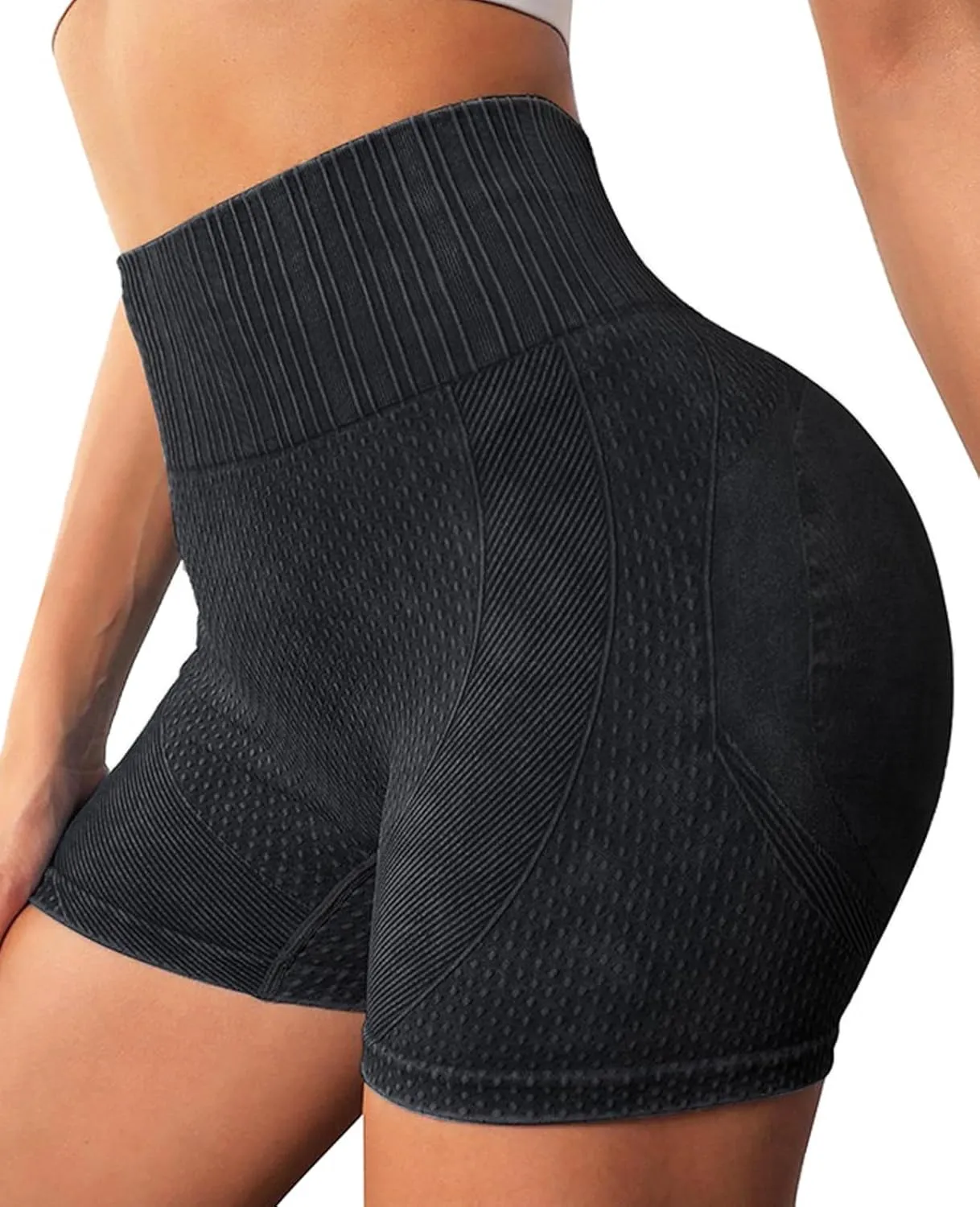 Women Seamless Yoga Leggings Cycling Shorts Scrunch Butt Lifting High Waisted Workout Shorts Shorts for Women Gym