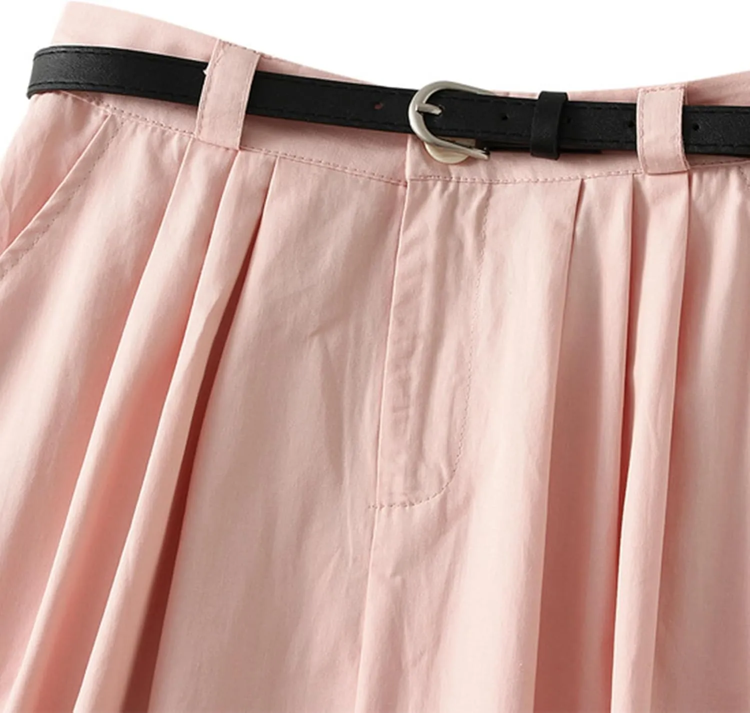Women's A Line Flared Midi Skirt High Waisted Comfy Pleated Fashion 2025 Casual Skirt Slim Fit Lounge Cargo Skirt
