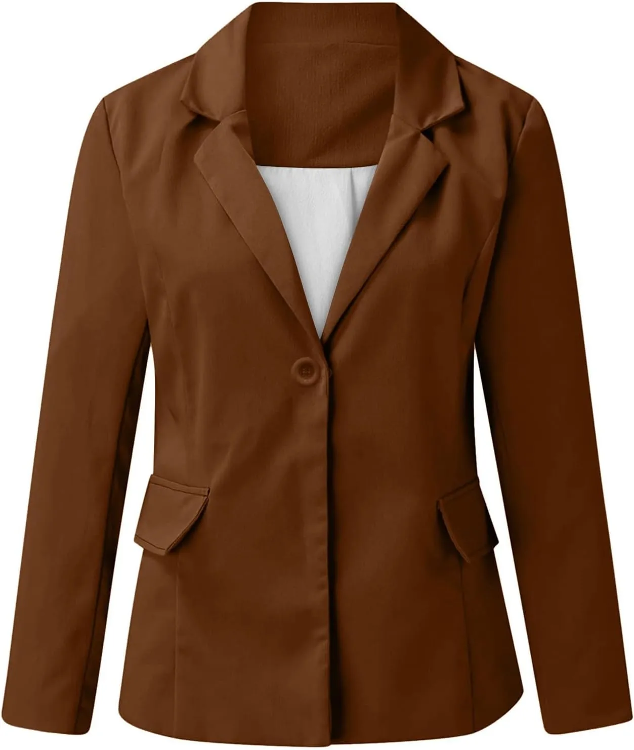 Women's Fall Formal Trendy Long Sleeve Business Blazer Plus Size Jacket,M-5XL